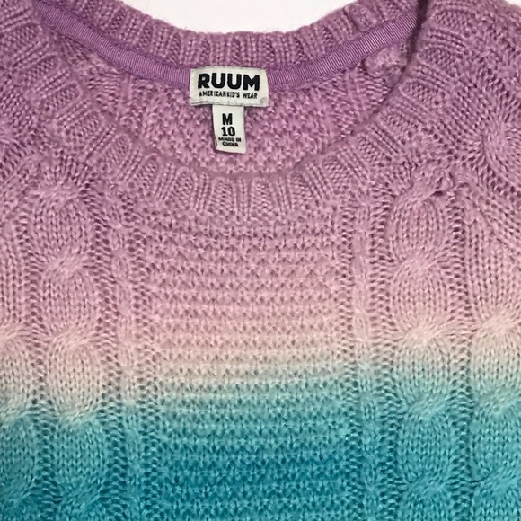 Ruum Cableknit Sweater Rainbow ombré 🌈 🦄 - Picture 2 of 4